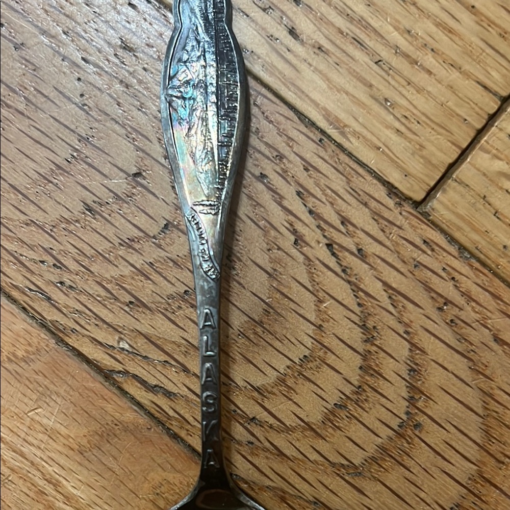 Joseph Meyer antique Alaska Souvenir Silver Spoon